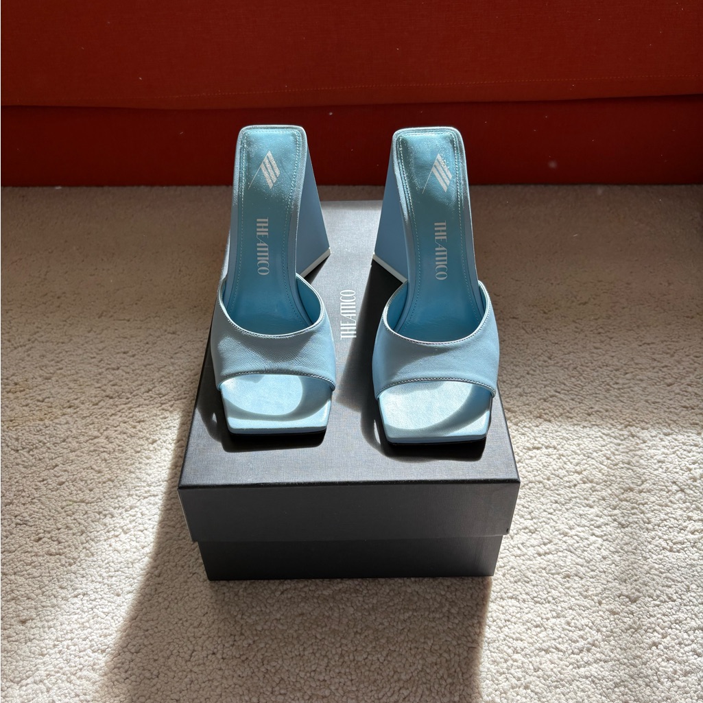 The Attico Light Blue Heeled Sandals